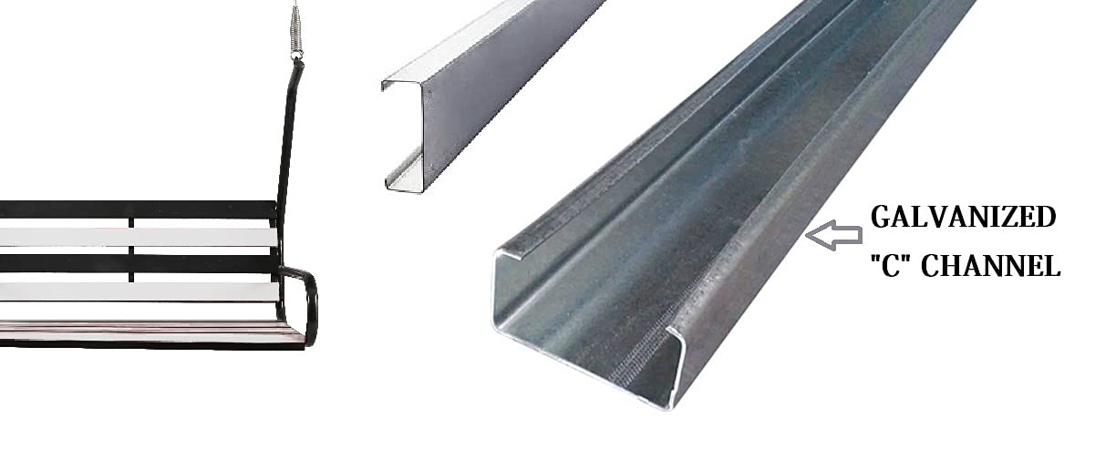 Outdoor Swings Jhula with Roof Hammock Chair - 3 Seater, High-Strength Iron, 350 kg Capacity, Black - View 2