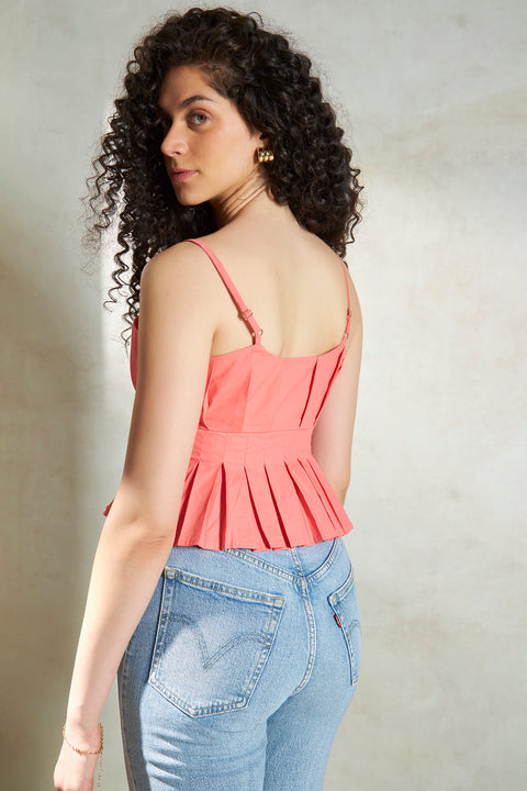 Saleisha 100% Cotton Crop Top - View 3