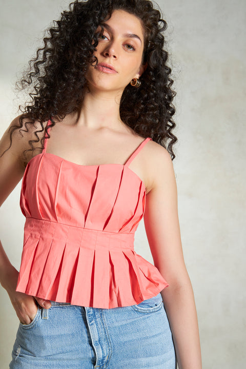 Saleisha 100% Cotton Crop Top - View 6